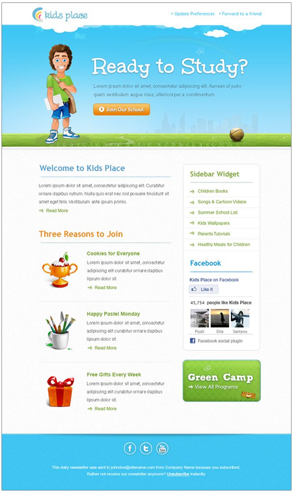 Free Kids Newsletter Templates Free Kids Newsletter Templates