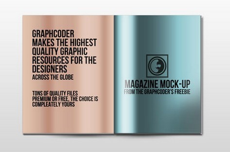 Free Magazine Mockup PSD