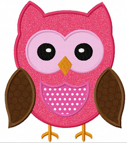 Free Owl Applique Embroidery Design