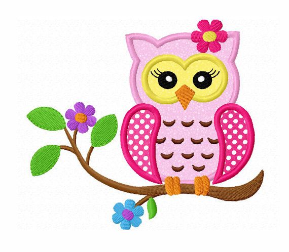 Free Owl Applique Embroidery Design