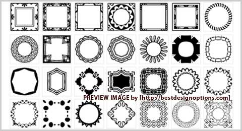 Free Photoshop Bracket Frame Shapes Free Photoshop Bracket Frame Shapes