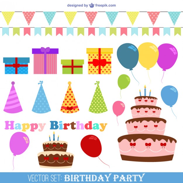 Free Vector Birthday Party