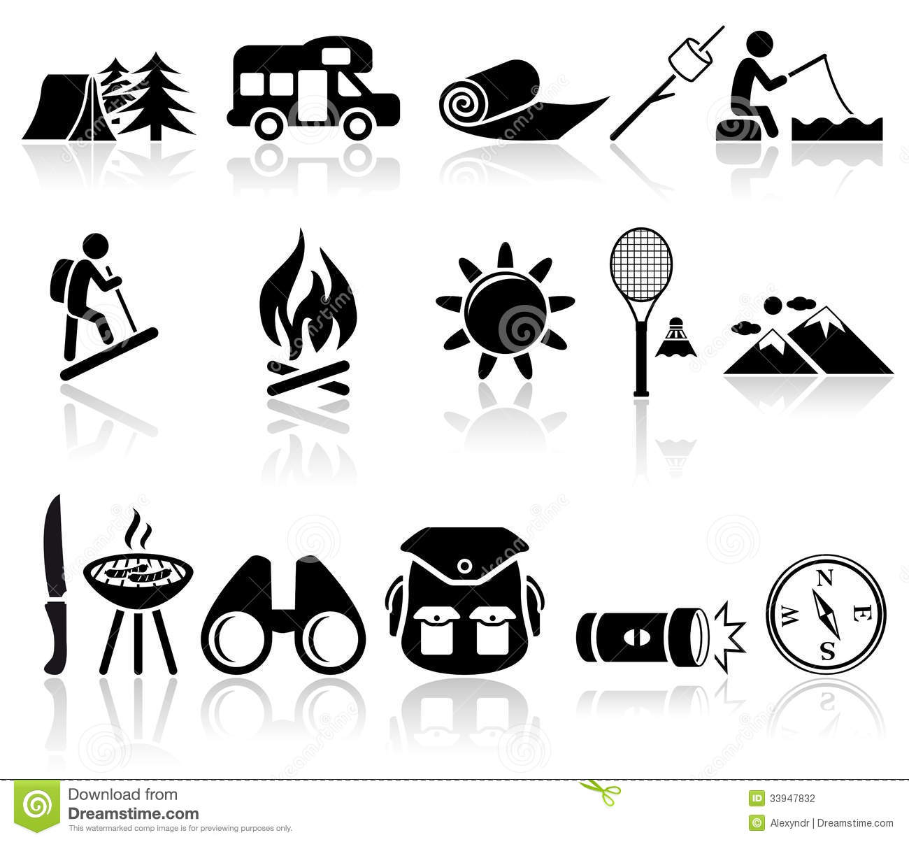 Free Vector Icons Camping