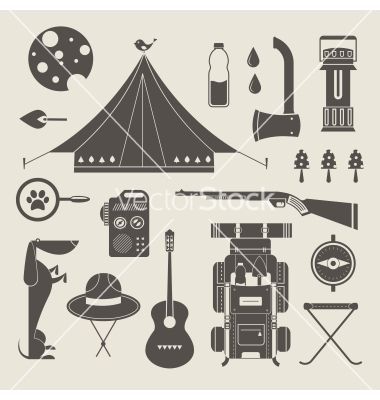 Free Vector Icons Camping