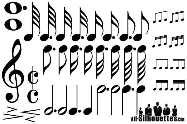 Free Vector Music Notes Symbols Free Vector Music Notes Symbols