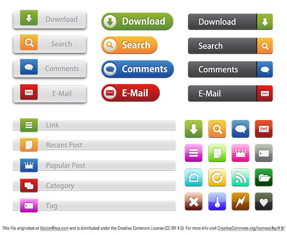 Free Web Buttons and Icons