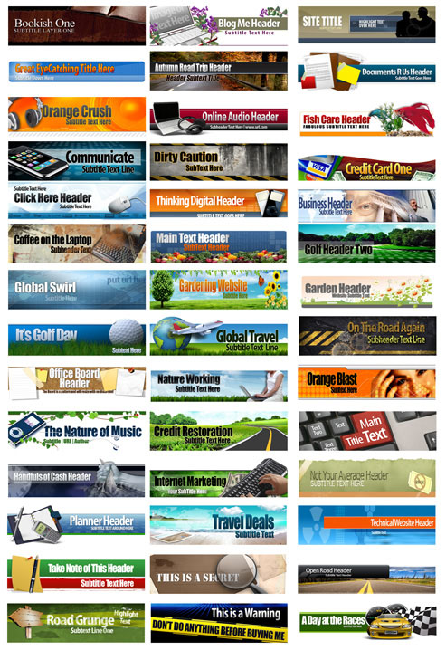 Free Website Header Graphics