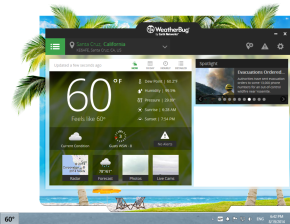 Get Weather On Your Desktop