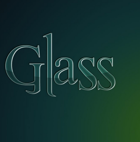 Glass Text