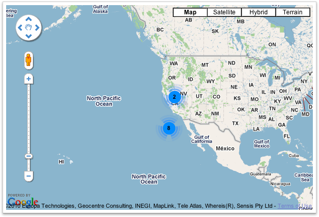 Google Maps Marker Cluster