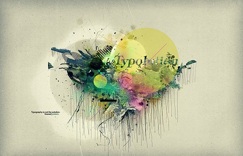 Graphic Design Typography Collage