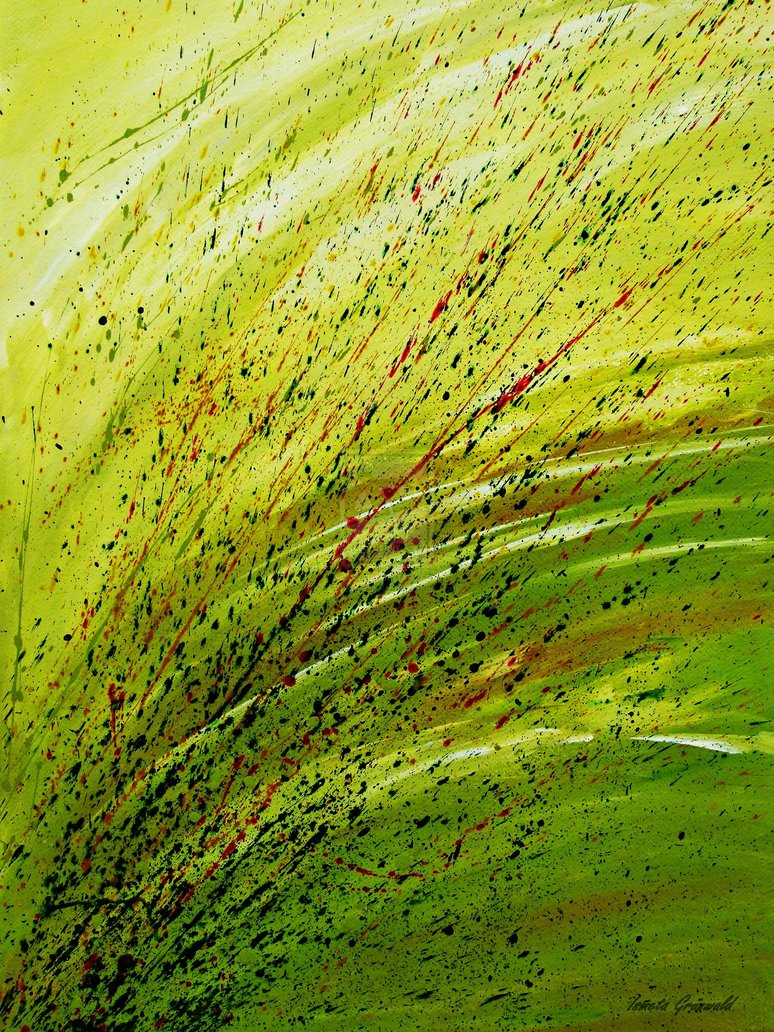 Green Abstract Art Painting