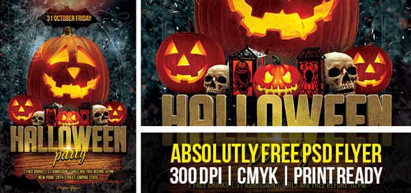 Halloween Party Flyers Templates Free