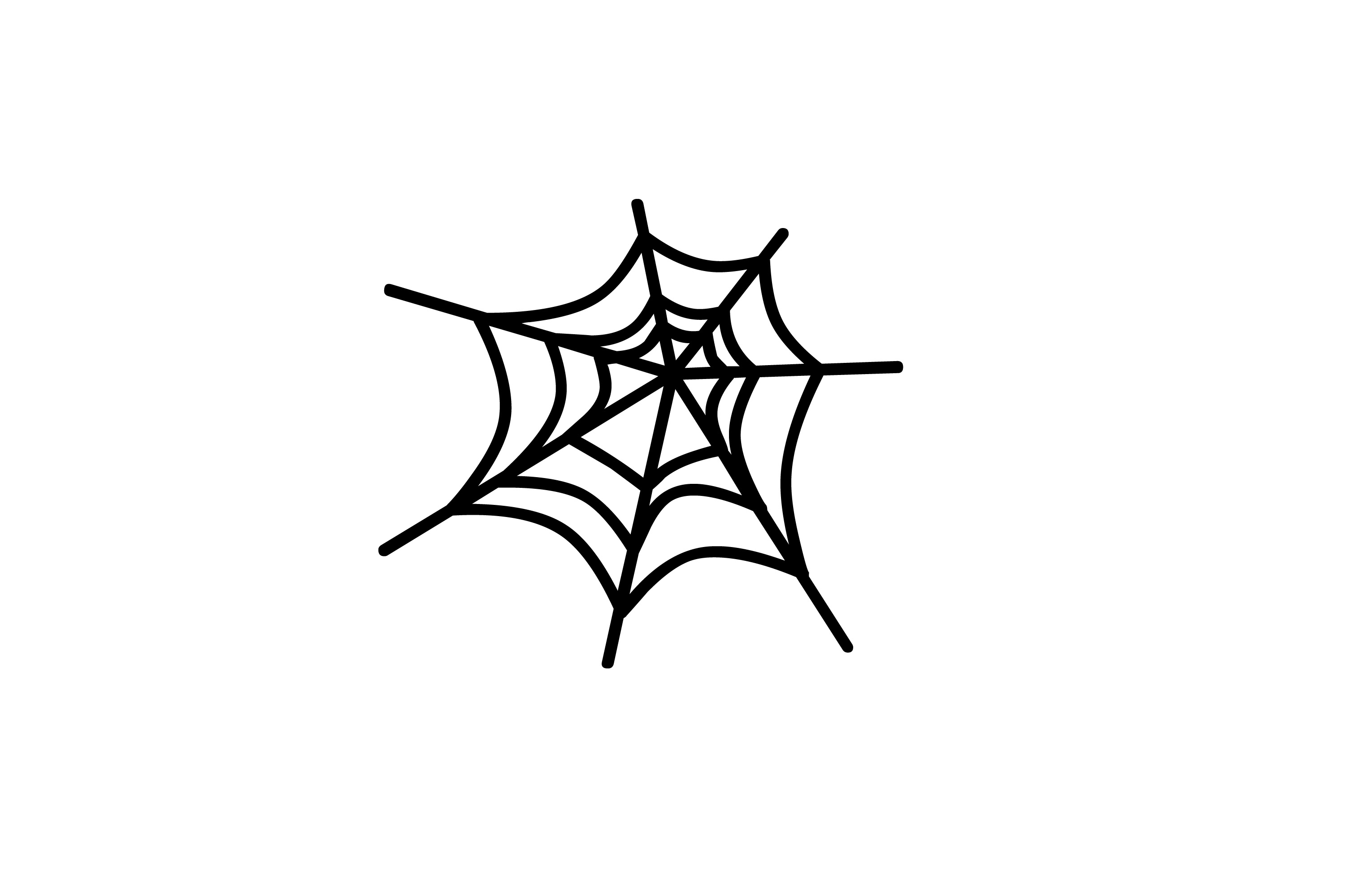 Halloween Spider Web Clip Art