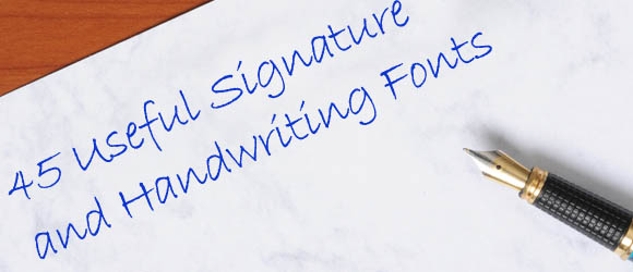 Handwriting Signature Fonts
