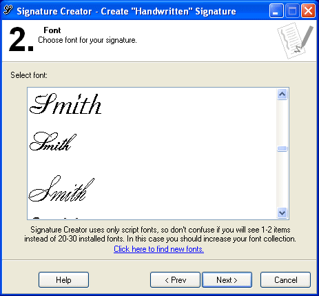Handwritten Signature Font
