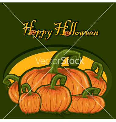 Happy Halloween Pumpkin Vector