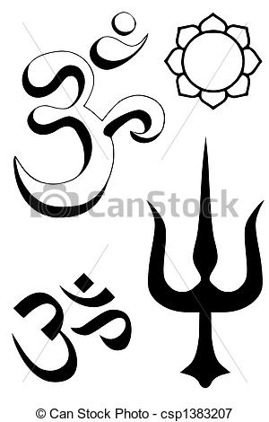 Hinduism Religious Symbols Clip Art