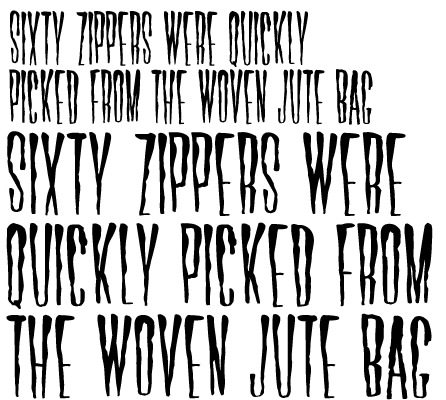 Horror Alphabet Fonts Scary