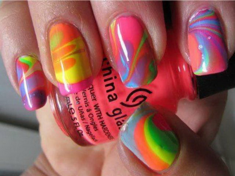 How to Get Tie Dye Nails How to Get Tie Dye Nails