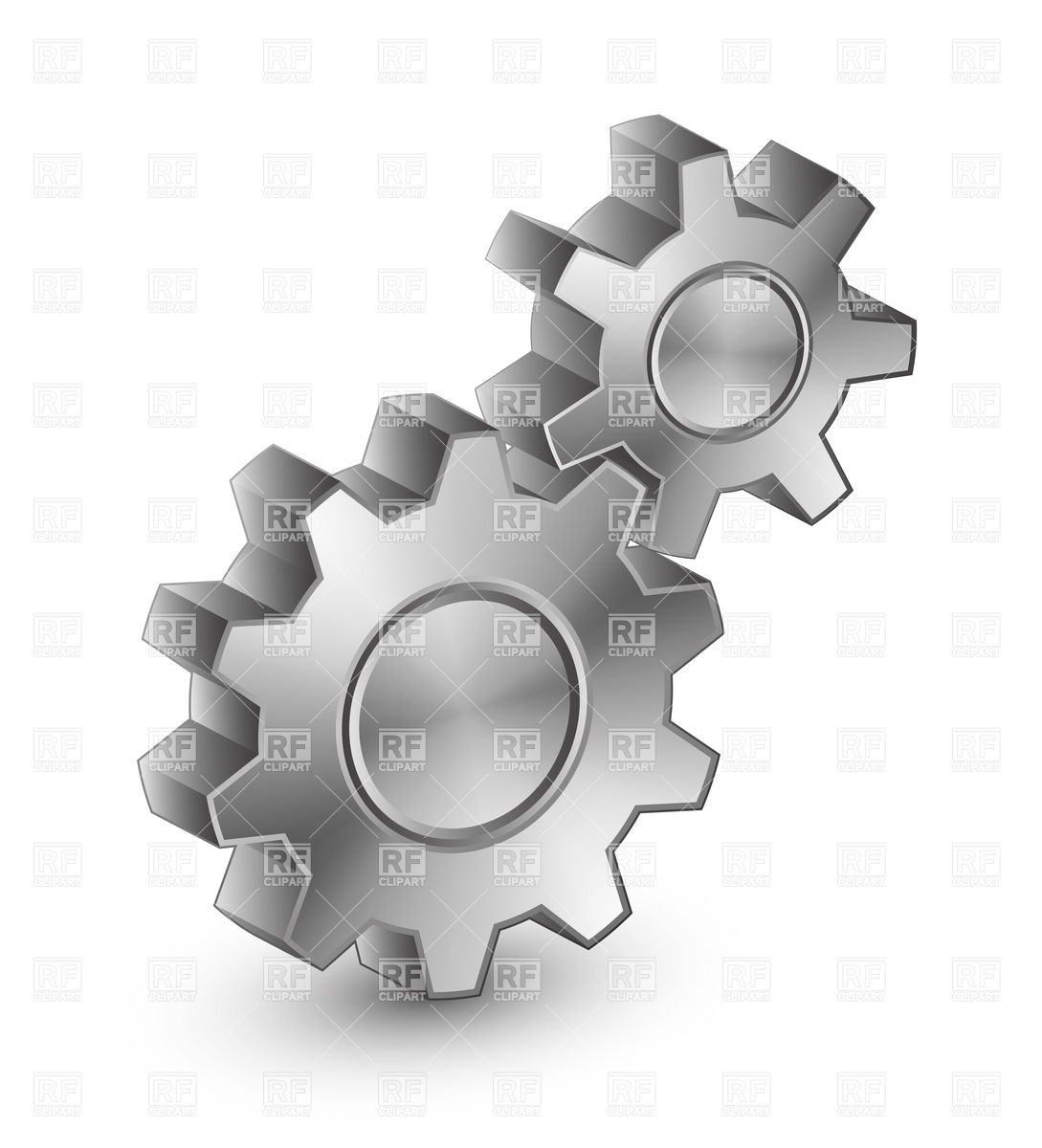 Interlocking Gears Clip Art