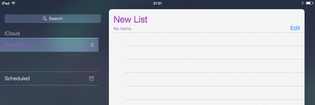 iPad Reminders App Icon