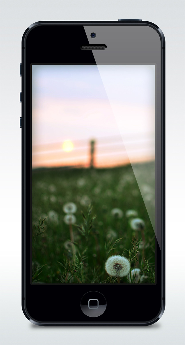 iPhone 5 App Template Mockup iPhone 5 App Template Mockup