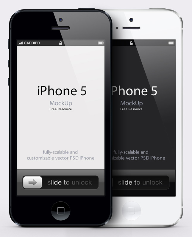 iPhone 5 Template Vector iPhone 5 Template Vector