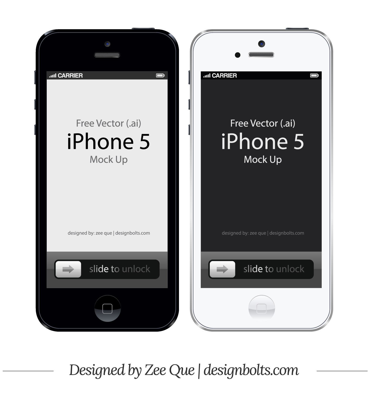 iPhone 5 Vector Free