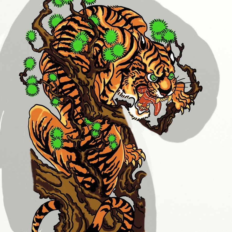 Japanese Tiger Tattoo Designs