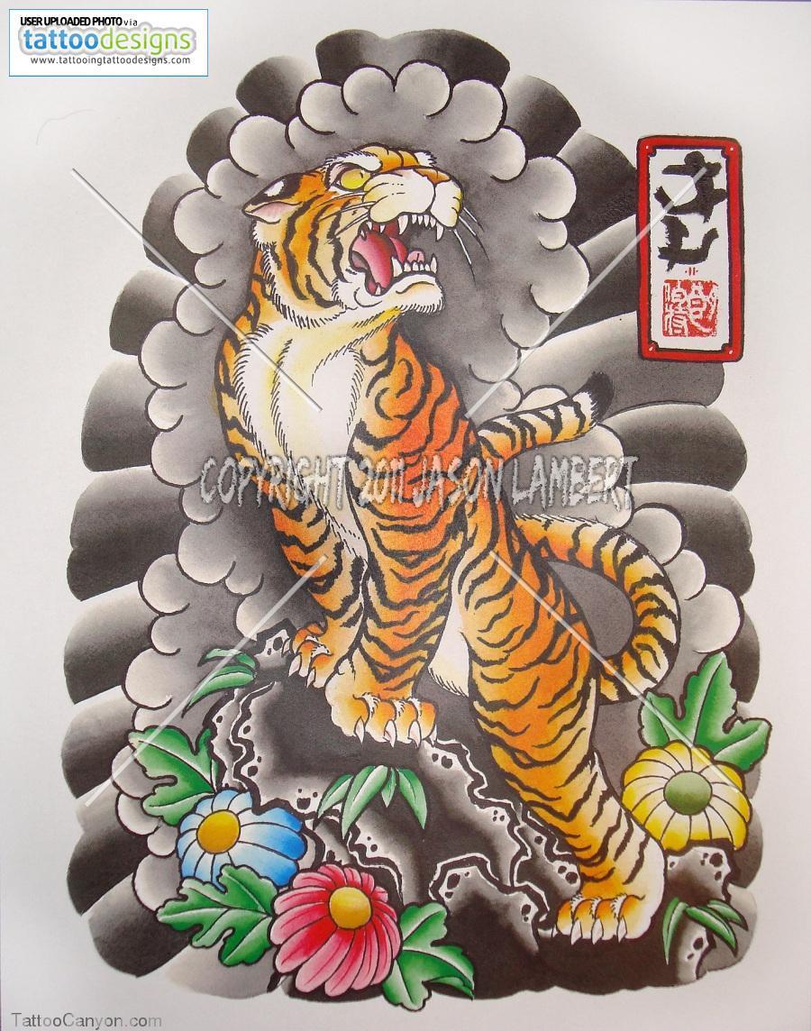 Japanese Tiger Tattoo Designs