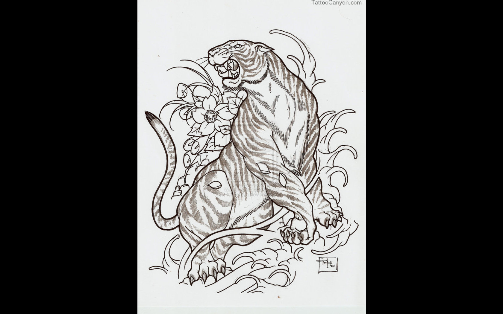 Japanese Tiger Tattoo Designs