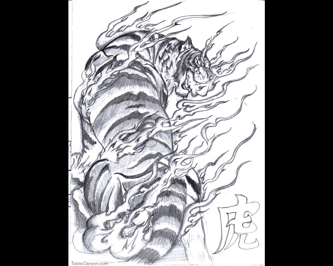 Japanese Tiger Tattoo Designs