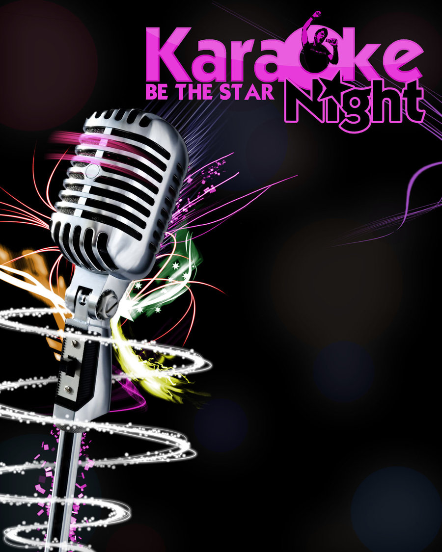 Karaoke flyer psd free