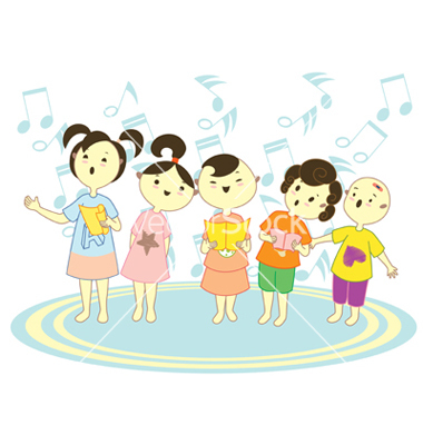 Ladies Choir Singing Clip Art