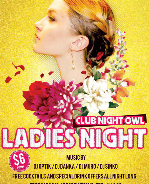 Ladies Night Flyer Template Free