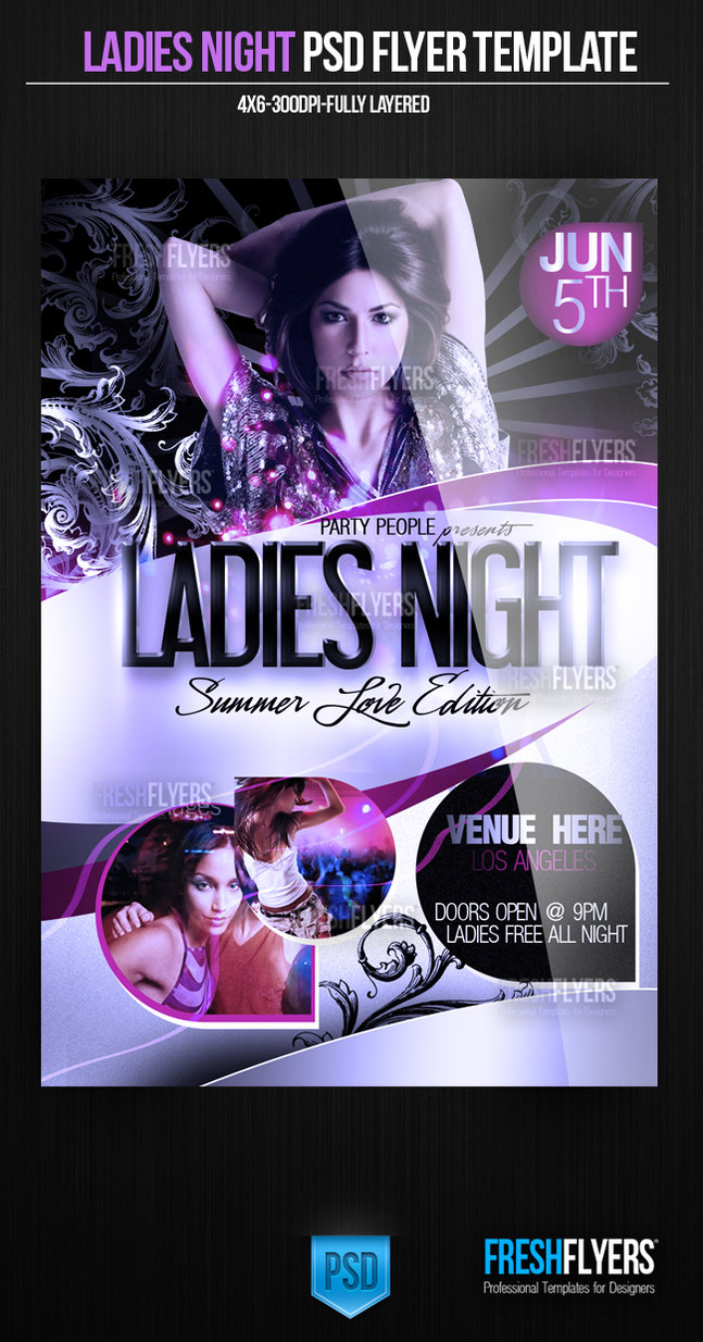 Ladies Night Flyer Template Free