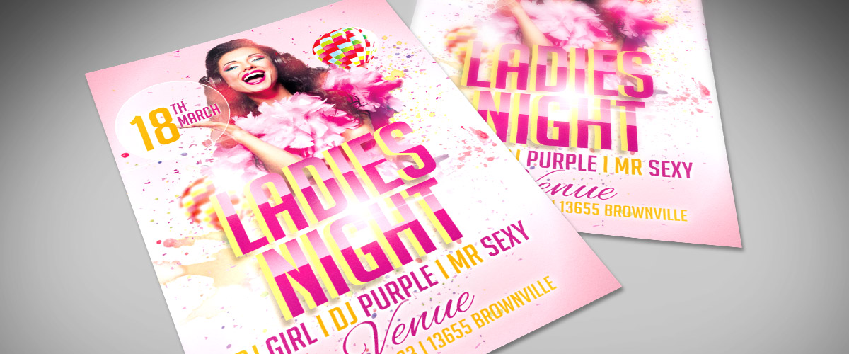 Ladies Night Flyer Template Free