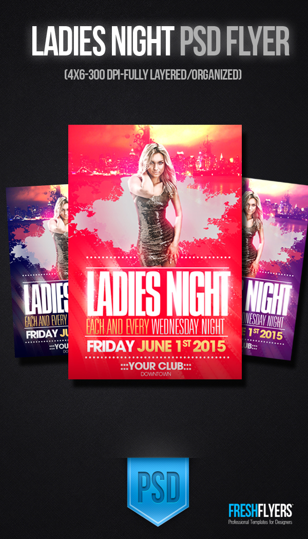 Ladies Night Flyer Template Free