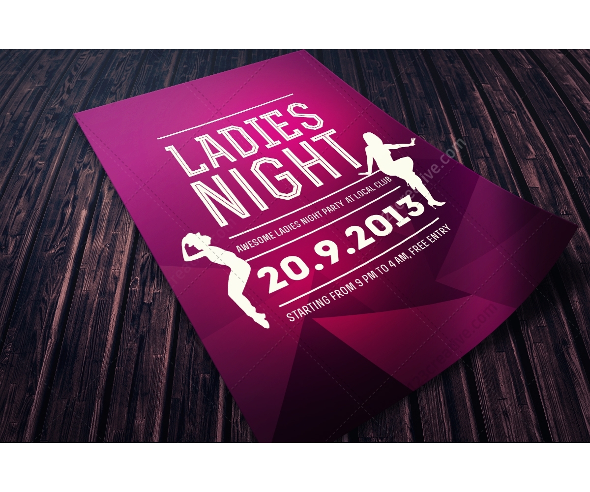 Ladies Night Flyer Template