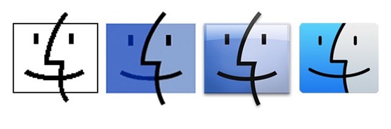 Mac Finder Icon Evolution Mac Finder Icon Evolution