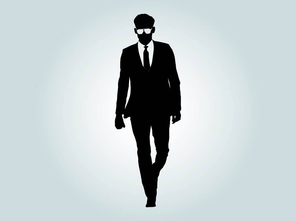 Male Runway Model Silhouette