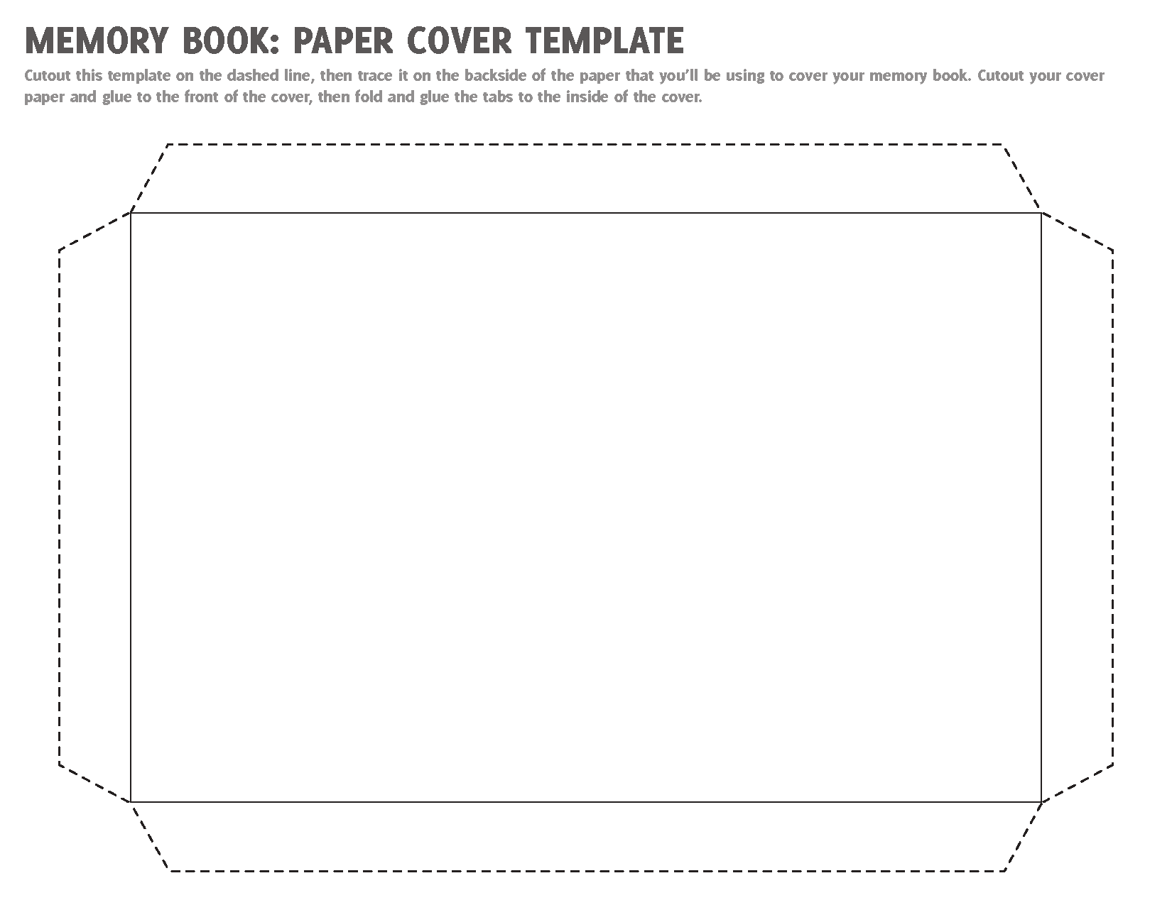 Memory Book Cover Template