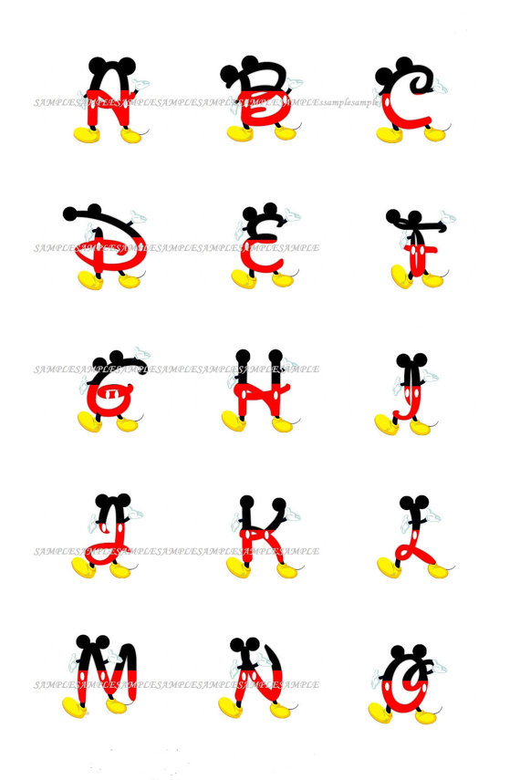 Mickey Mouse Letters