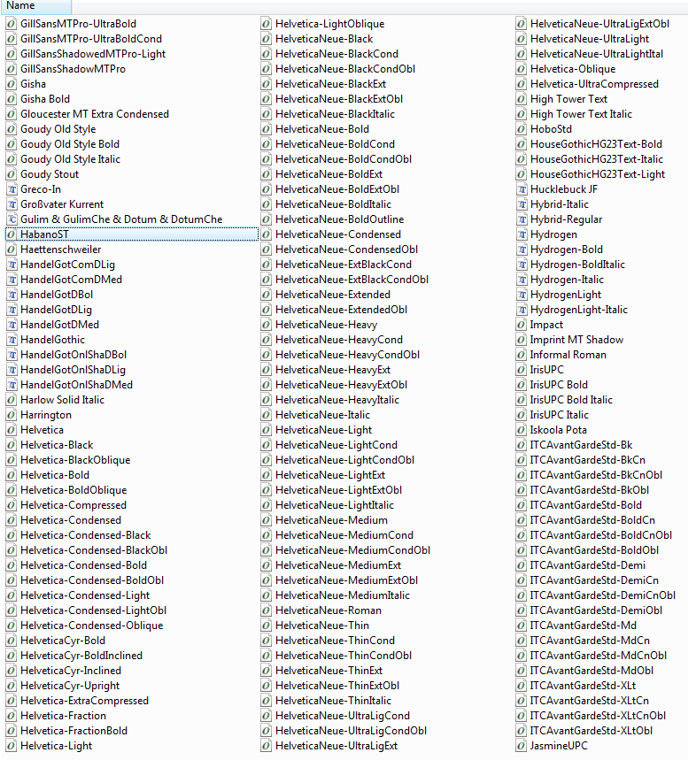 Microsoft Word Fonts List Microsoft Word Fonts List