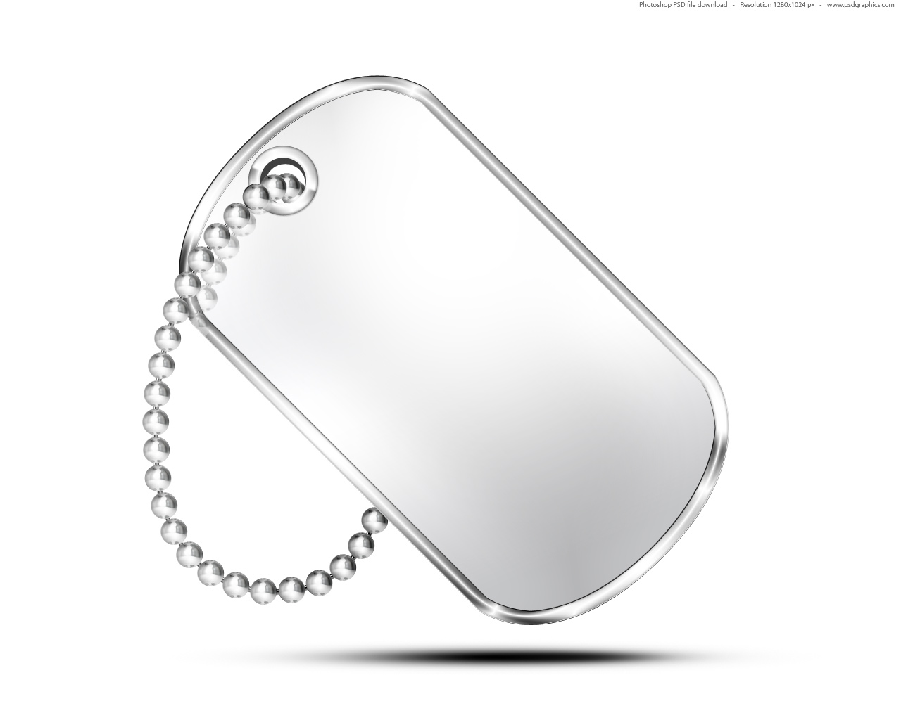 Military Dog Tag Template Free