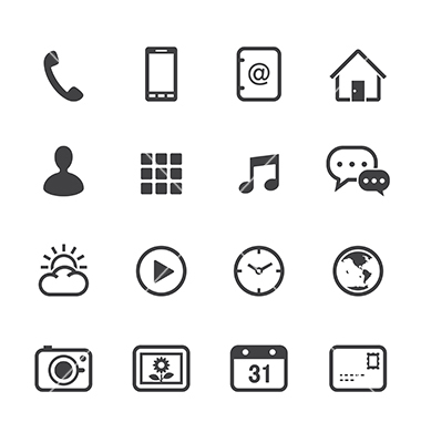 Mobile Phone Icon Vector