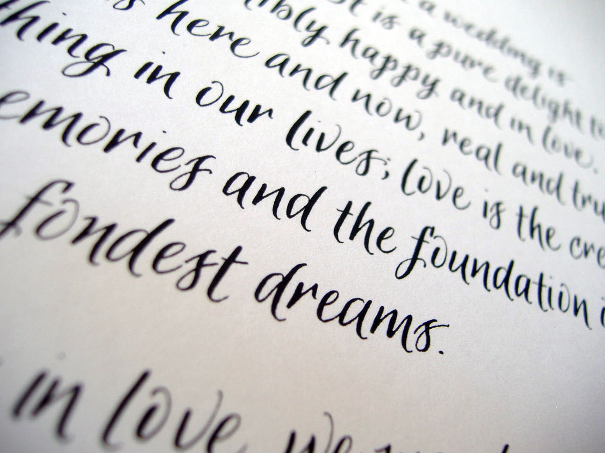 Modern Calligraphy Alphabet Modern Calligraphy Alphabet