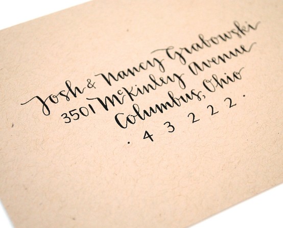 Modern Calligraphy Envelope Addressing Modern Calligraphy Envelope Addressing