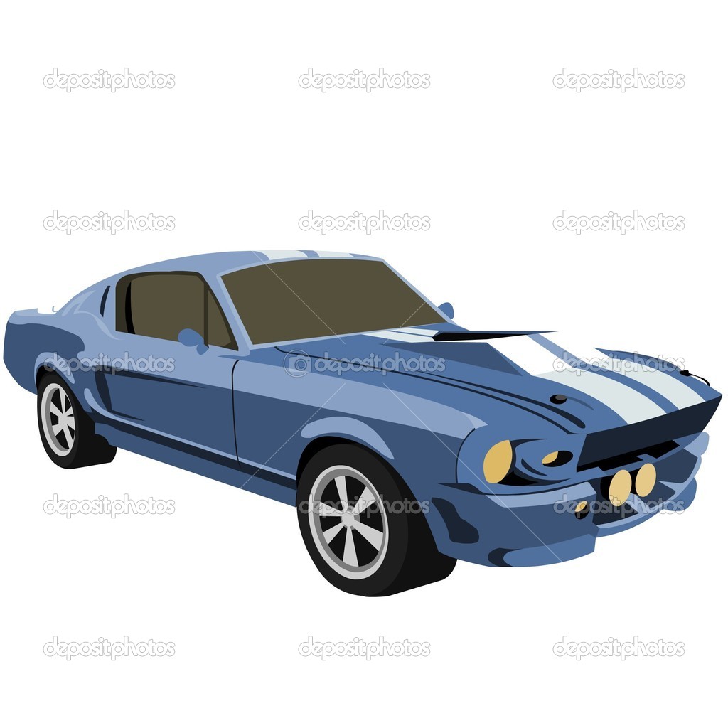 Muscle Car Silhouettes Vector